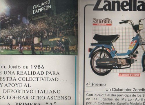 Catalogo Premios Rifa * Club Deportivo Italiano * Año 1992 1