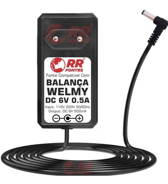 Fonte Carregador Dc 6v Para Balança Welmy 1