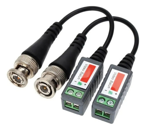 Par Balun Hd X8 Conector Bnc Camara Seguridad Utp Cctv 0