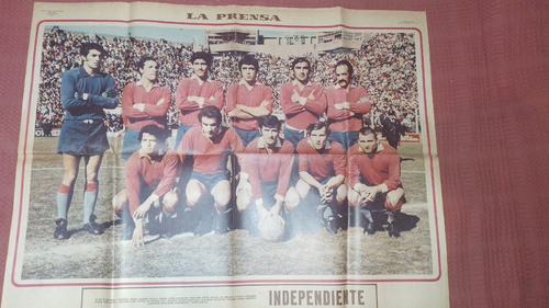 Lamina Diario La Prensa Club Independiente - Año 1971 Equipo 0