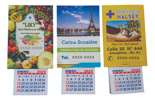 200 Almanaques  Con Tira De Iman Y Mignon Personalizados 0
