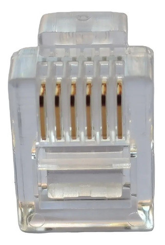 Conector Modular Rj-11 6x6 Vias P/ks Telefonia  Kit  6-peças 0
