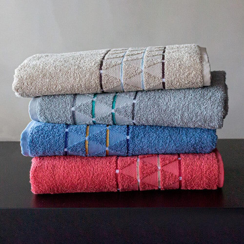 Toalha De Rosto De Lavabo Camesa Atrium Vermelho 45x70cm 1