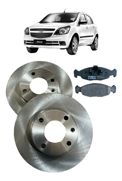 Discos Freno Y Pastillas Chevrolet Celta Agile Corsa Classic 1