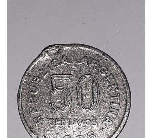 Monedas De 50 Centavos De 1956 - Imantada 0