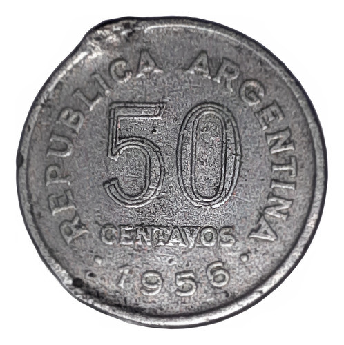 Monedas De 50 Centavos De 1956 - Imantada 0
