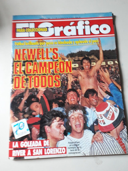 El Grafico 3581. Newells Campeon 1988. 0