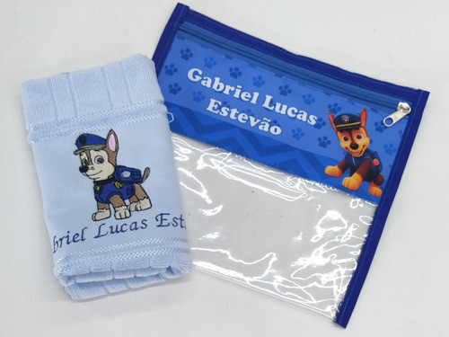 Estojo Escolar Infantil Higiene Bucal Perosnalizado, C/ Nome 0