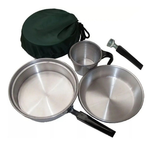 Marmita Brogas 1 Persona Mochilero Camping Set De Cocina 5p 0