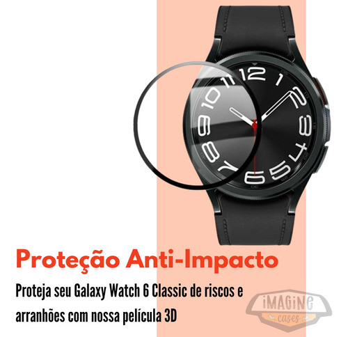 2x Película Protetora De Tela Para Galaxy Watch 6 Classic 43 1
