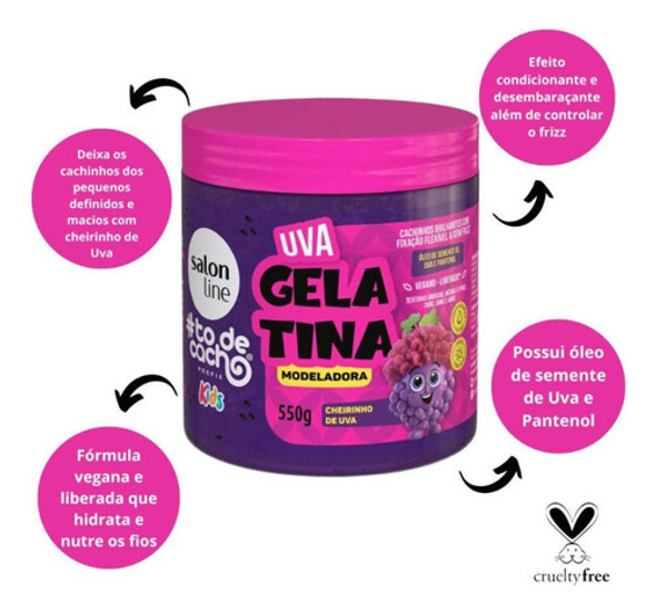 Salon Line Gelatina Modeladora Cheirinho De Uva 1