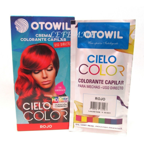 Tintura Rojo Fantasia Otowil Cielo Color Lefemme 0