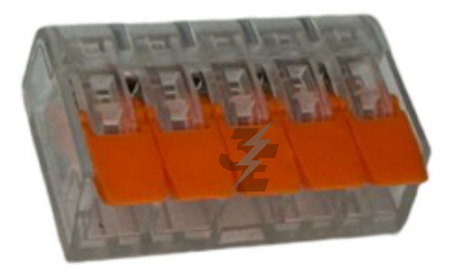 Conector Rapido 5 Polos Transparente Reutilizable X 5 U 1