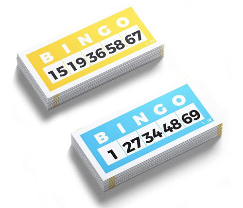 300 Cartones Bingo 5 Números En 75 Bolillas, Ideal Tablado. 0