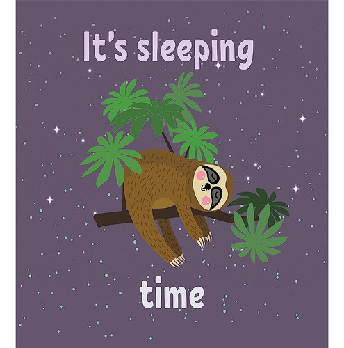 Ambesonne Sloth Duvet Cover Set, Personaje De Dibujos Animad 1