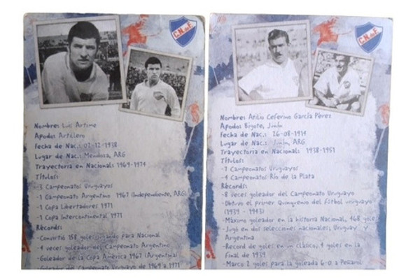 Cards,cartas Futbol,atilio Garcia Y Luis Artime,goleadores 1