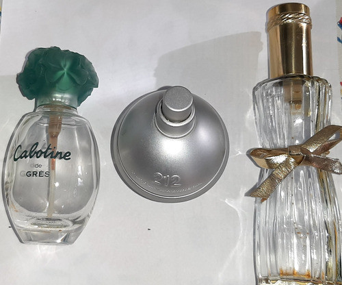 3 Frascos De Perfume Importado Vacíos, 212, Cabotine, Estee 0