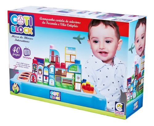 Mesa Pedagógica Educativa Com Blocos De Montar Cotiplás 1