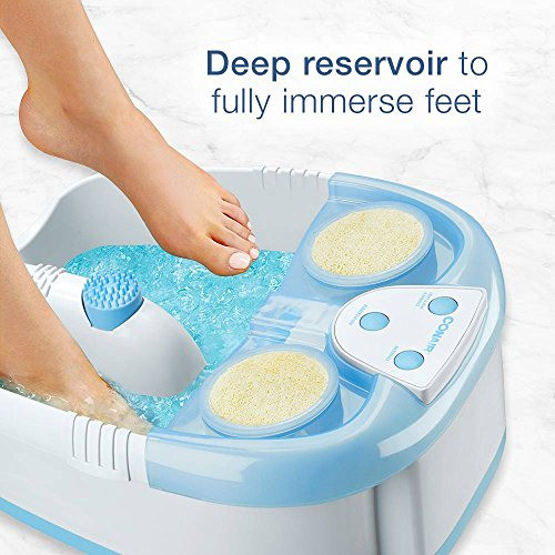 Conair Vida Activa Cascada Pie Spa Con Luces Y Burbujas, Azu 1