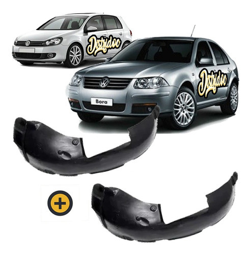 Kit X 2 Pasarrueda Guardaplast Delantero Vw Golf Iv Bora 0