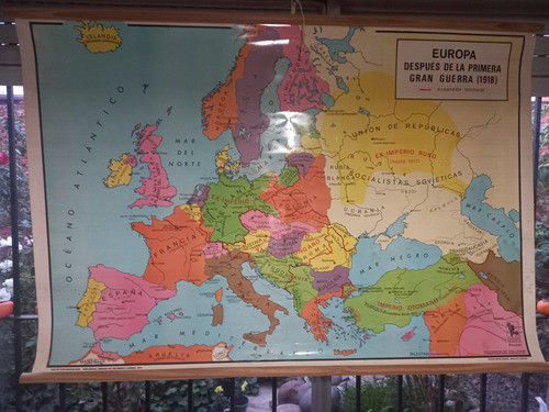 Mapa Europa Después De La Primera Gran Guerra 1918 0