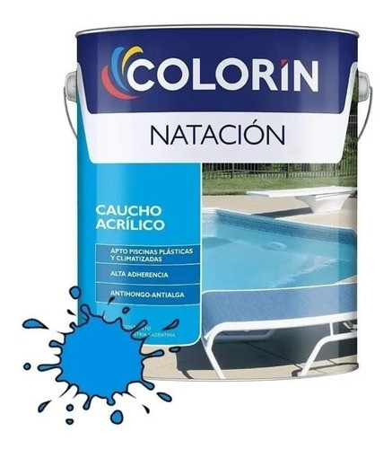 Pintura Piletas Fibra Colorín 2 X 4l+ 2 X 1l Dil + Rodillo 0