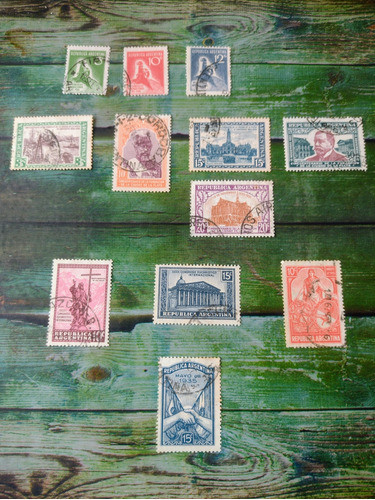 Argentina Estampillas 1933 Fundac Dela Plata Y Lote.usadas 0