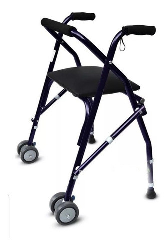 Andador Plegable Con Asiento Hierro 0