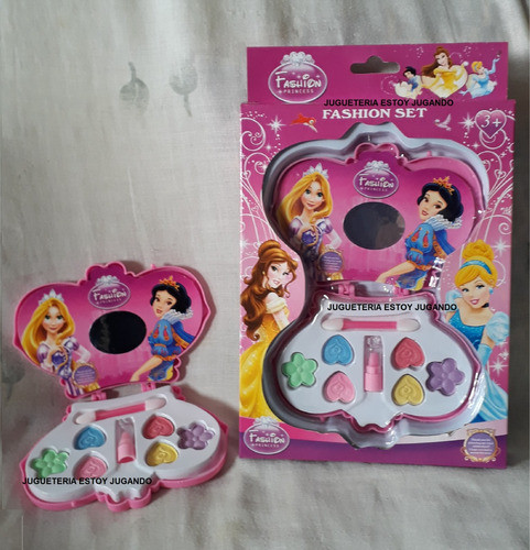 Maquillaje Princesas Corona Set Pintura Nena Infantil Sale 1