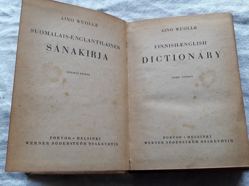 Diccionario Finlandes Ingles - Aino Wuolle 1