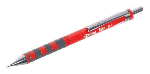 Lapiz Mecanico Rojo Punta 0,7mm Rotring Tikky 0