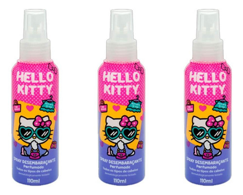 Kit C/03 Betulla Hello Kitty Spray Desembaraçante 110ml 0