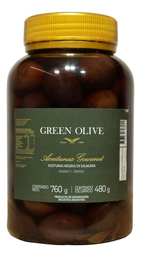 Aceitunas Negras Nat. Cond. En Aceite Nº 00 X 480 Gr. Pet 0