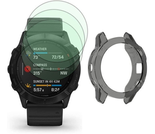 Funda Y Protectores De Pantalla Para Garmin Fenix 6 Pro / 6 0