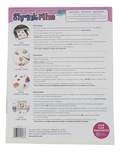 Placa Plastica Contraible Por Calor Manualidades X6u - 01 1