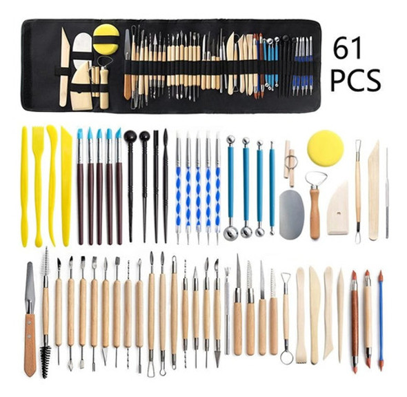 Kit Ferramentas 61 Estecas Escultura Argila Biscuit Promoção 1
