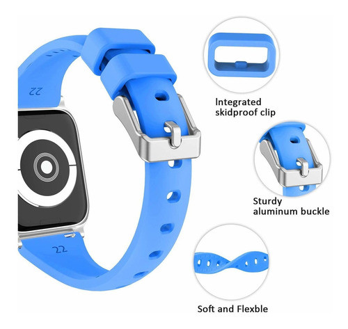 Malla Silicona Para Apple Watch (38/40mm) Lwsengme [sxk2r9z] 1