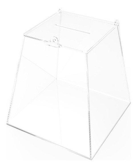 Urna Pirâmide 20cm Basic Transparente - Envio Imediato 0
