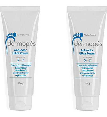 Talco Em Creme Anti Odor Chulé Pés Combate Odores Dermopés 2 0
