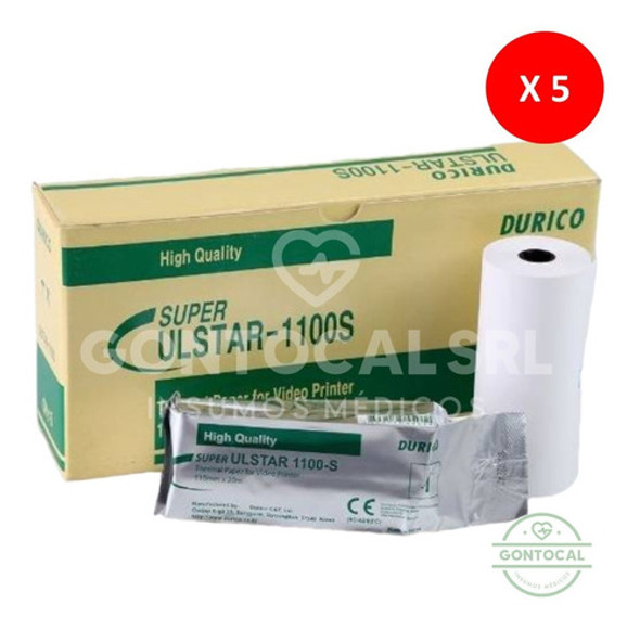 Caja X 5 Rollos Papel Video Printer Upp 110 S Ulstar 0 Caja X 5 Rollos Papel Video Printer Upp 110 S Ulstar 0