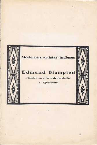Años 20 Dossier Grabados Aguafuerte Edmund Blampied La Pluma 0