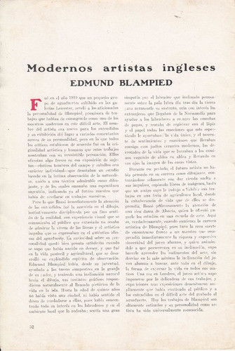 Años 20 Dossier Grabados Aguafuerte Edmund Blampied La Pluma 1