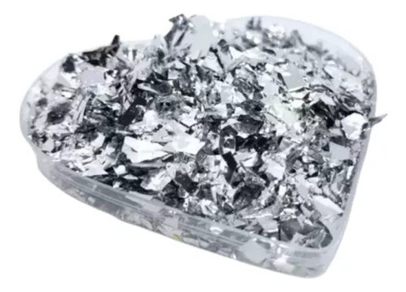 Lamina En Escamas Hoja Plata Para Resina Y Velas X 5grs 0