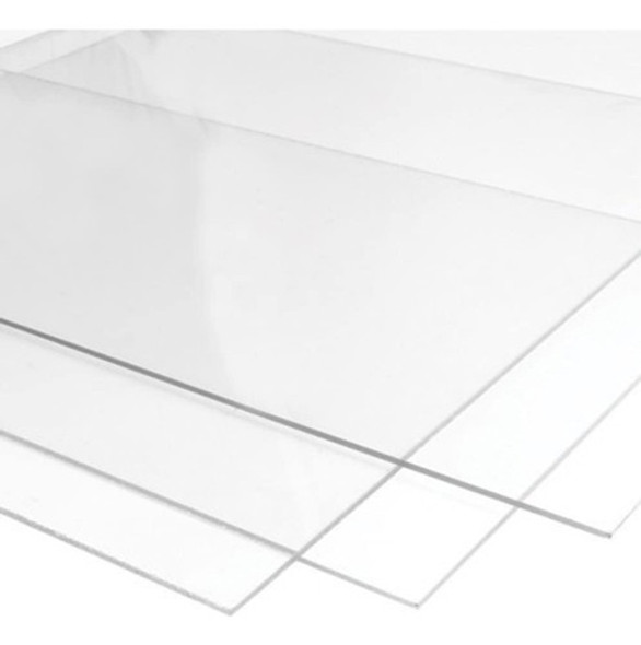 Acrílico Transparente Placa Cristal 60 X 40 Cm 3mm. Corte 0