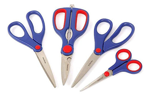 Workpro W000400 Juego De Tijeras, Hojas De Acero Inoxidable, 1