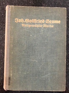 Vusgewählte Werke Geumes De Johann Gottfried Geume Pela Berlag Der Leipziger (1912) 0