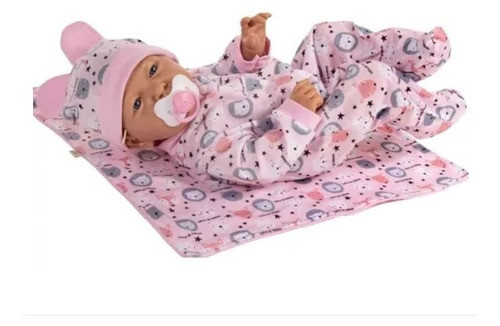Bebe Reborn Argentina Bebote Real Muñeco Plastisol Rosa 0