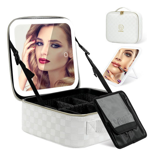 ~? Lilibebe Bolsa De Maquillaje Con Espejo Desmontable Ilumi 0