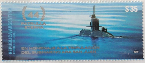2019 Submarino Ara San Juan- Argentina (sellos) Mint 0