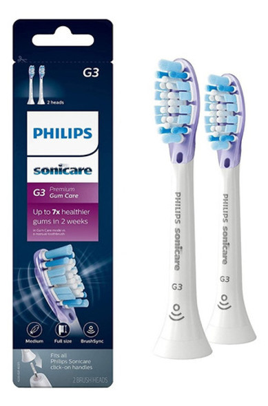 Philips Sonicare Brush Heads Gum Care G3 2pk Hx9052/65 White 0 Philips Sonicare Brush Heads Gum Care G3 2pk Hx9052/65 White 0